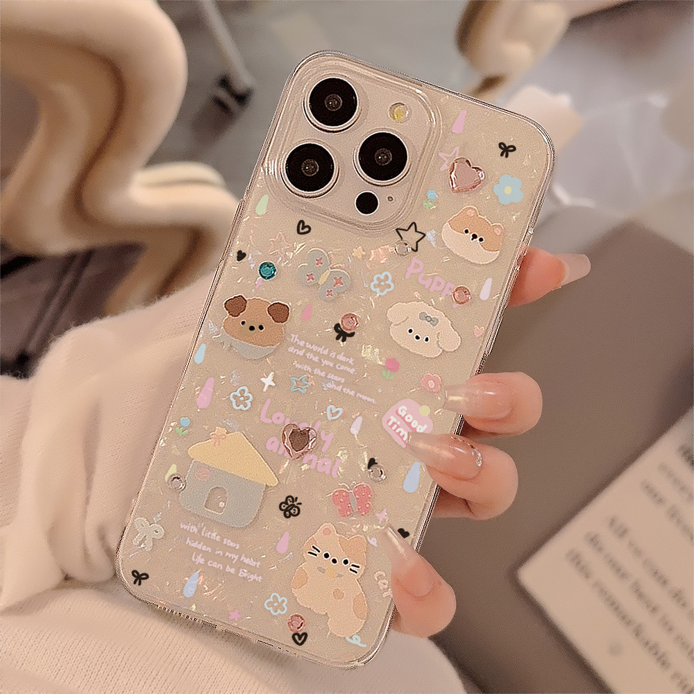 3D Printing Case - Cute Cartoon Puppy Shell Pattern Phone