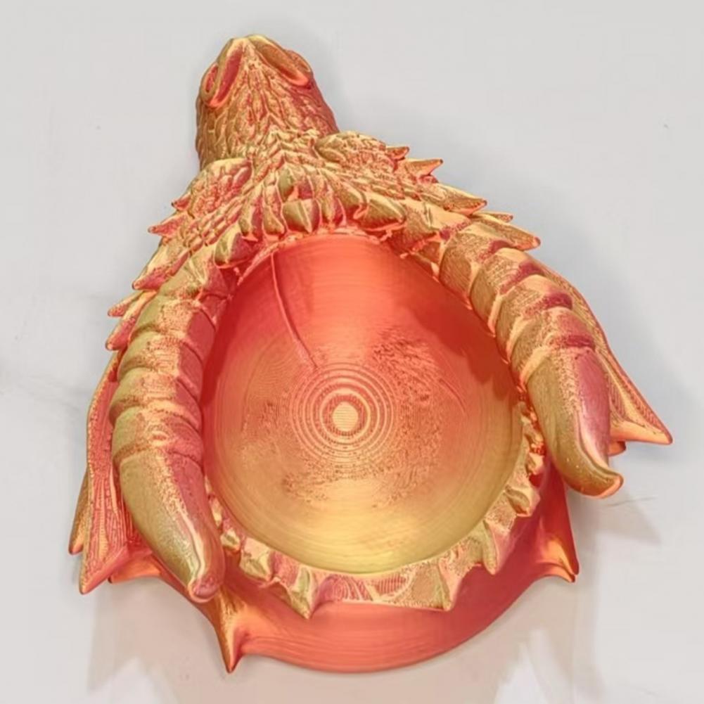3D Printing Earrings - 3d Printed Sculpture Dragon Head Organizer