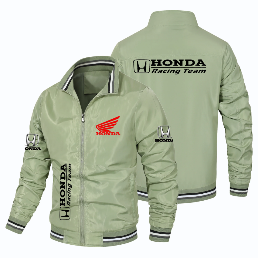 3D Printing Technology - Honda Men's Hooded Zipper Jacket, Printed