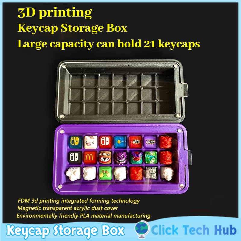 3D Printing Case - 3d Printed Keycap Storage Box Keycap