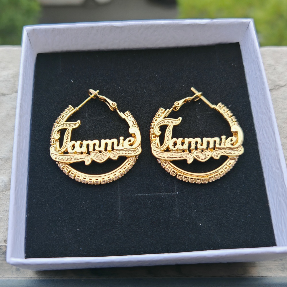 3D Printing Earrings - LeeChee Mini White Zircon Custom 3D