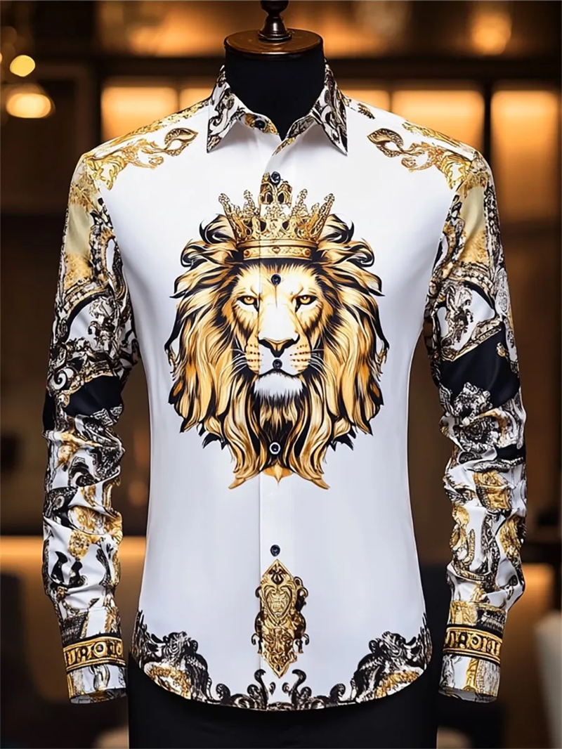 3D Printing Technology - New men's long sleeved shirt with