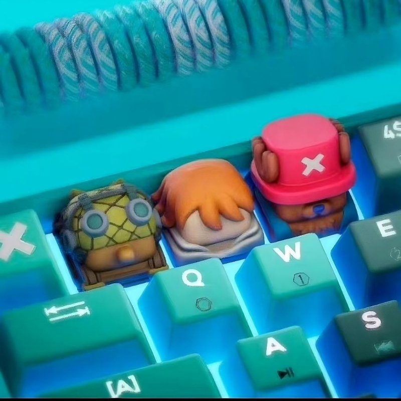 3D Printing Keyboard Keys - One Piece Chopper Nami anime cartoon
