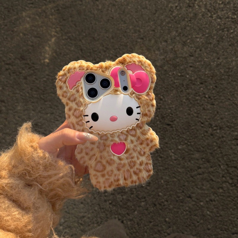 Cute 3D Hello Kitty Leopard Pl - 3D Printing Case avis et prix