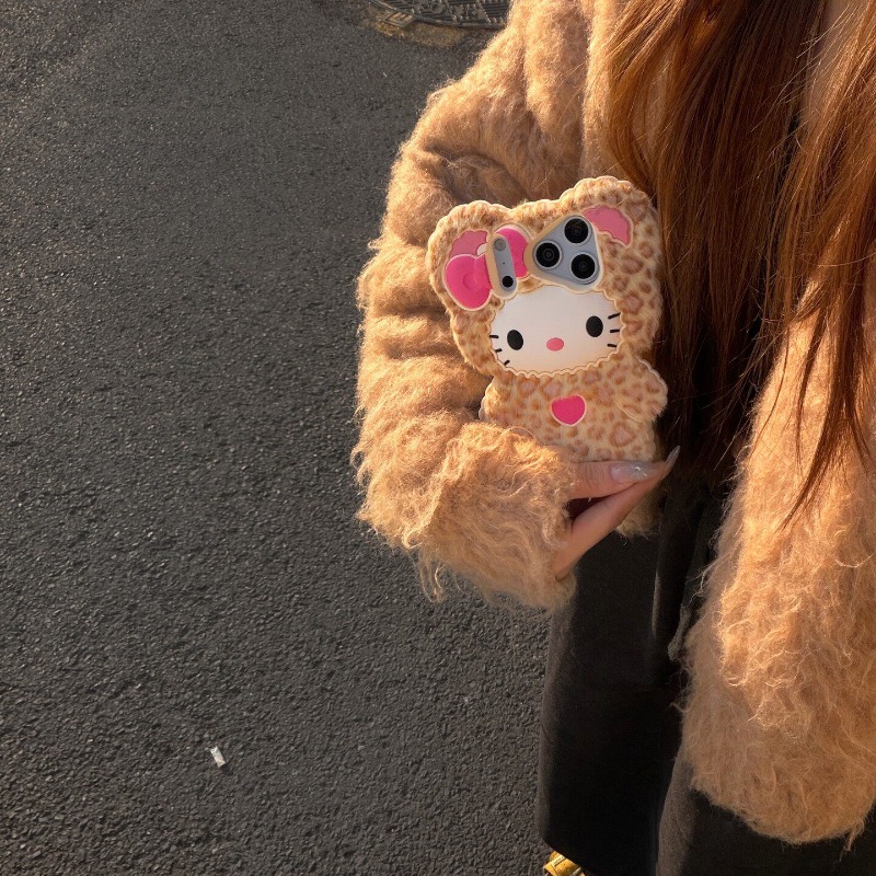 Cute 3D Hello Kitty Leopard Pl - 3D Printing Case avis et prix