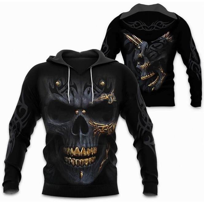 Men's Zipper Hoodie Casual Ope - 3D Printing Tooth avis et prix