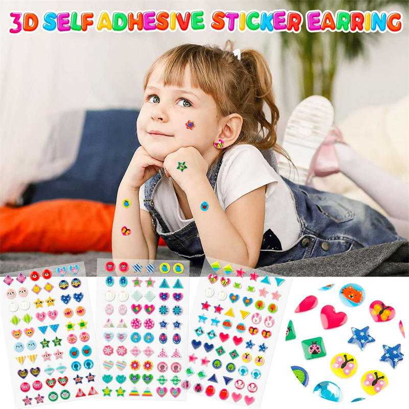3D Self Adhesive Sticker Earri - 3D Printing Earrings avis et prix