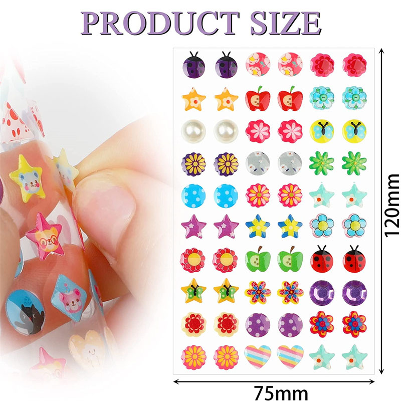 3D Self Adhesive Sticker Earri - 3D Printing Earrings avis et prix