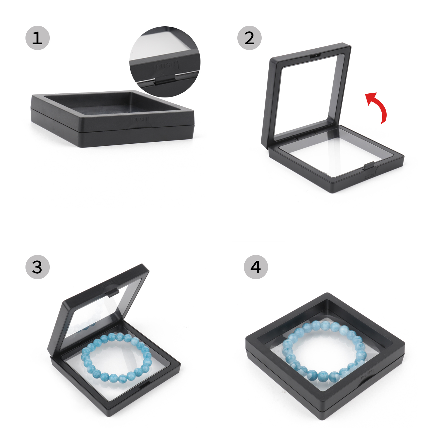 PE Film Black Jewelry Storage  - 3D Printing Earrings avis et prix