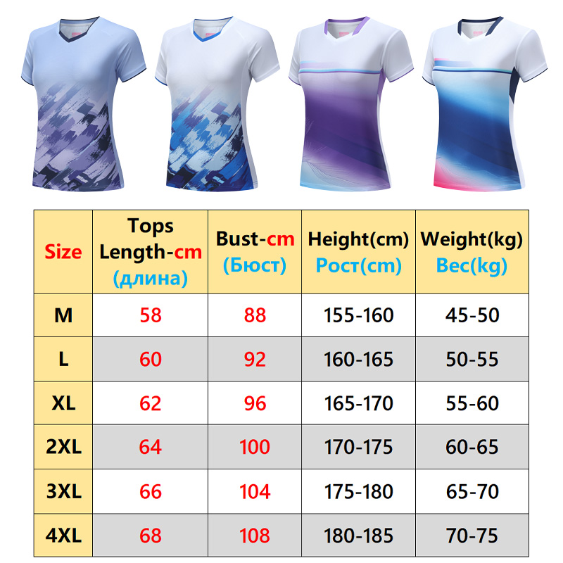 Badminton Shirts Women 3D Prin - 3D Printing Quality avis et prix