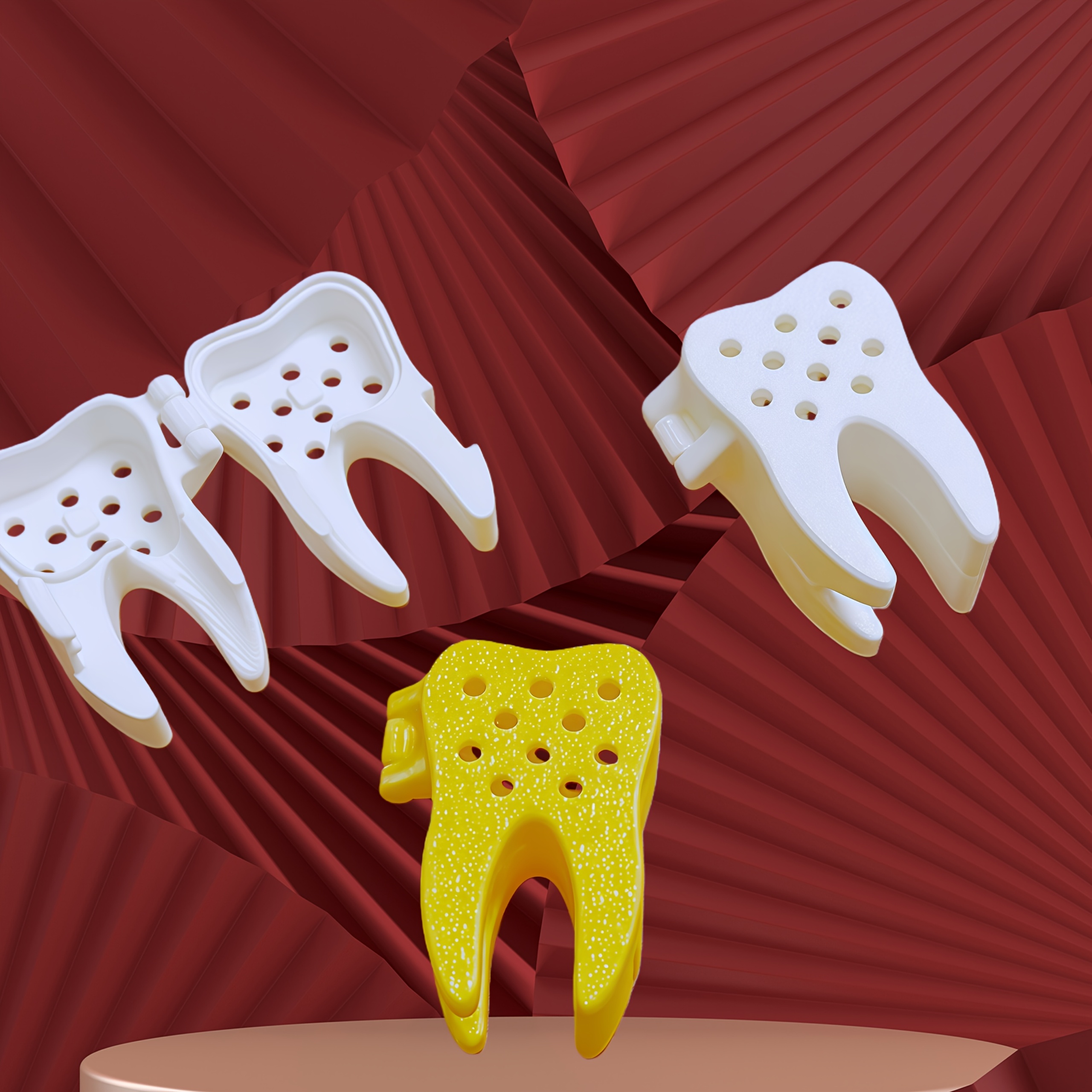 2Pcs 3D Printed Tooth Shaped P - 3D Printing Tooth avis et prix