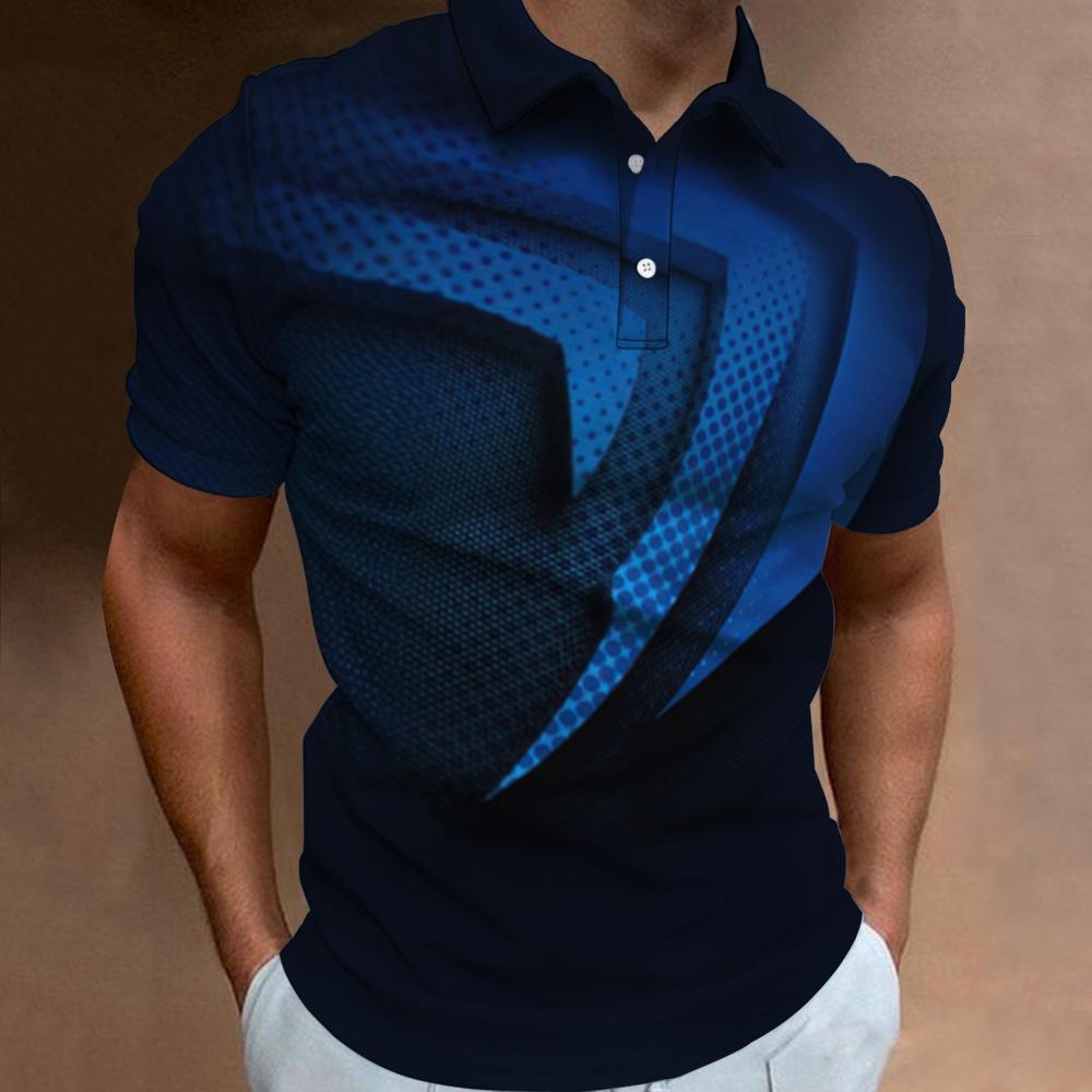 Fashion Polo T-Shirts For Men  - 3D Printing Technology avis et prix