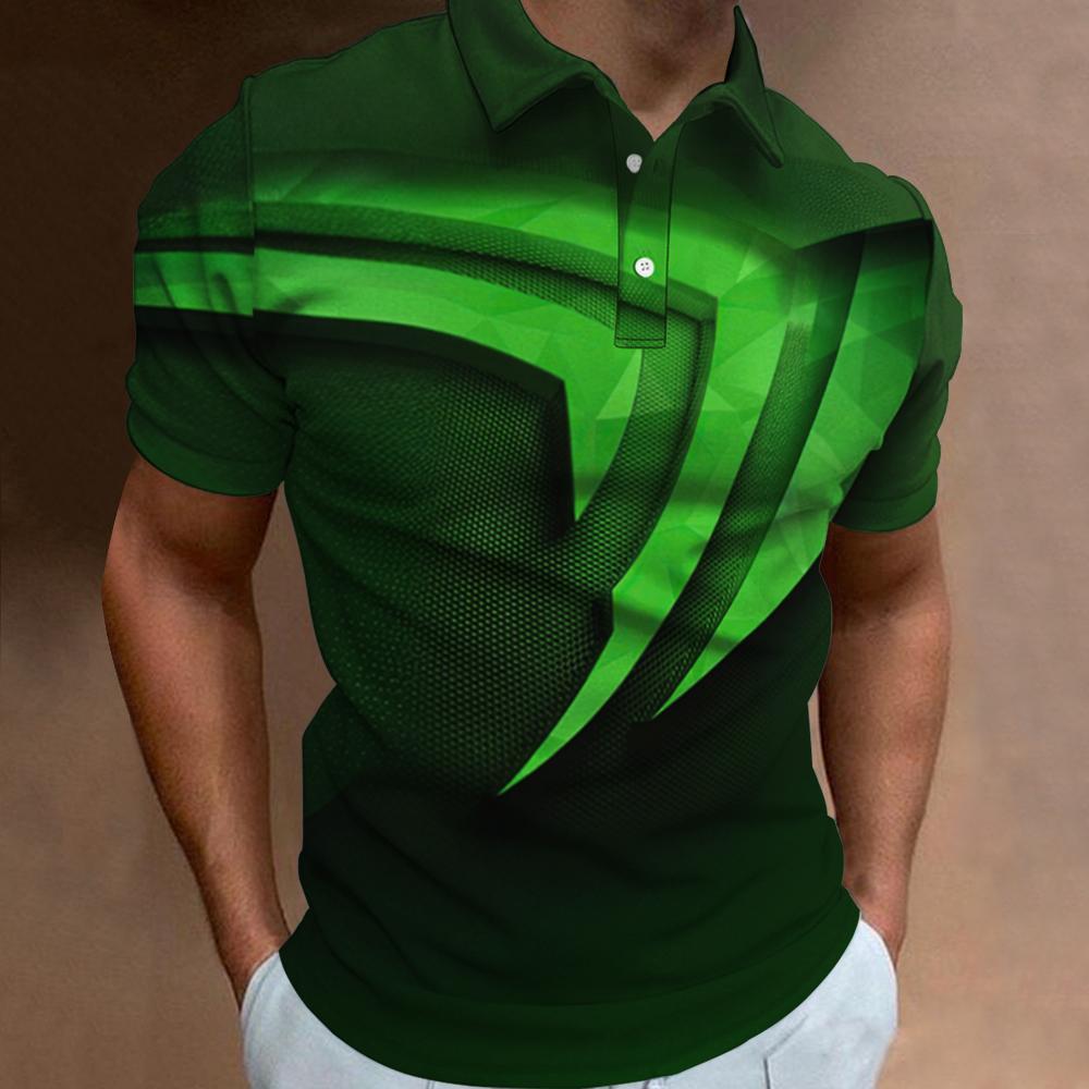 Fashion Polo T-Shirts For Men  - 3D Printing Technology avis et prix