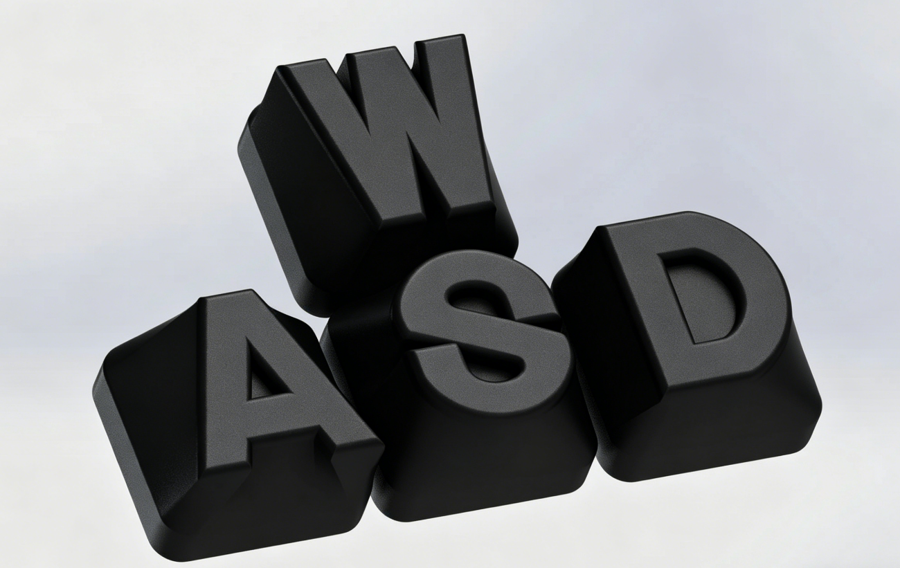 3 In 1 WASD Fidget Toy Keycap  - 3D Printing Keyboard Keys avis et prix