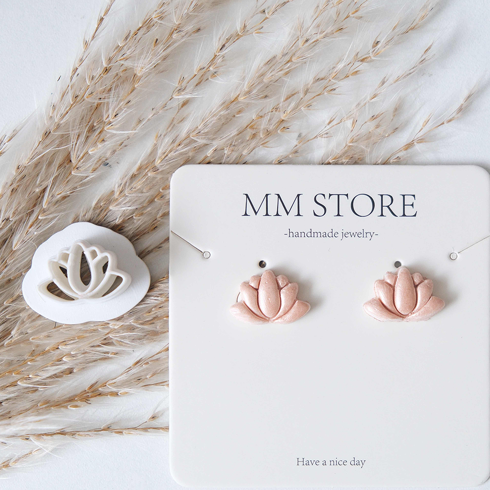 1pc Lotus Flower Clay Cutters  - 3D Printing Earrings avis et prix