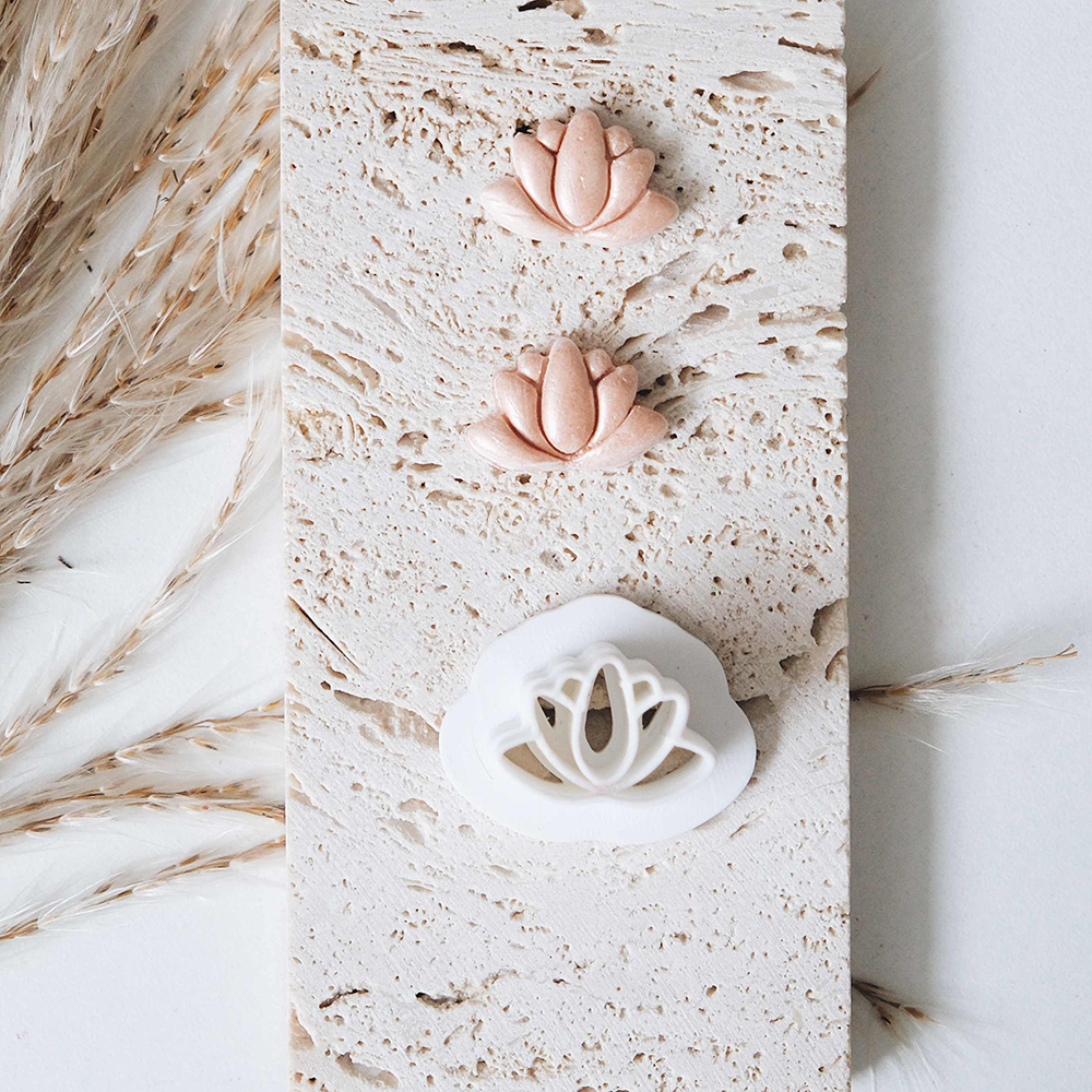 1pc Lotus Flower Clay Cutters  - 3D Printing Earrings avis et prix