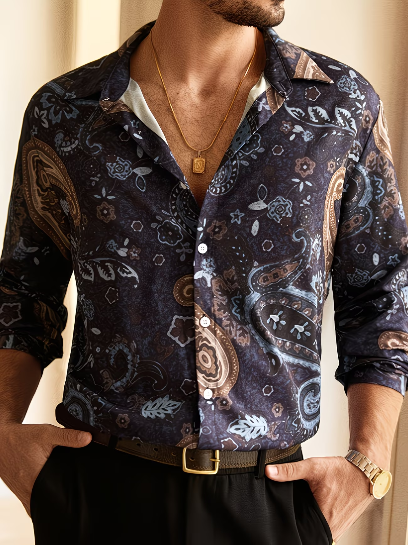 New men's long sleeved shirt w - 3D Printing Technology avis et prix
