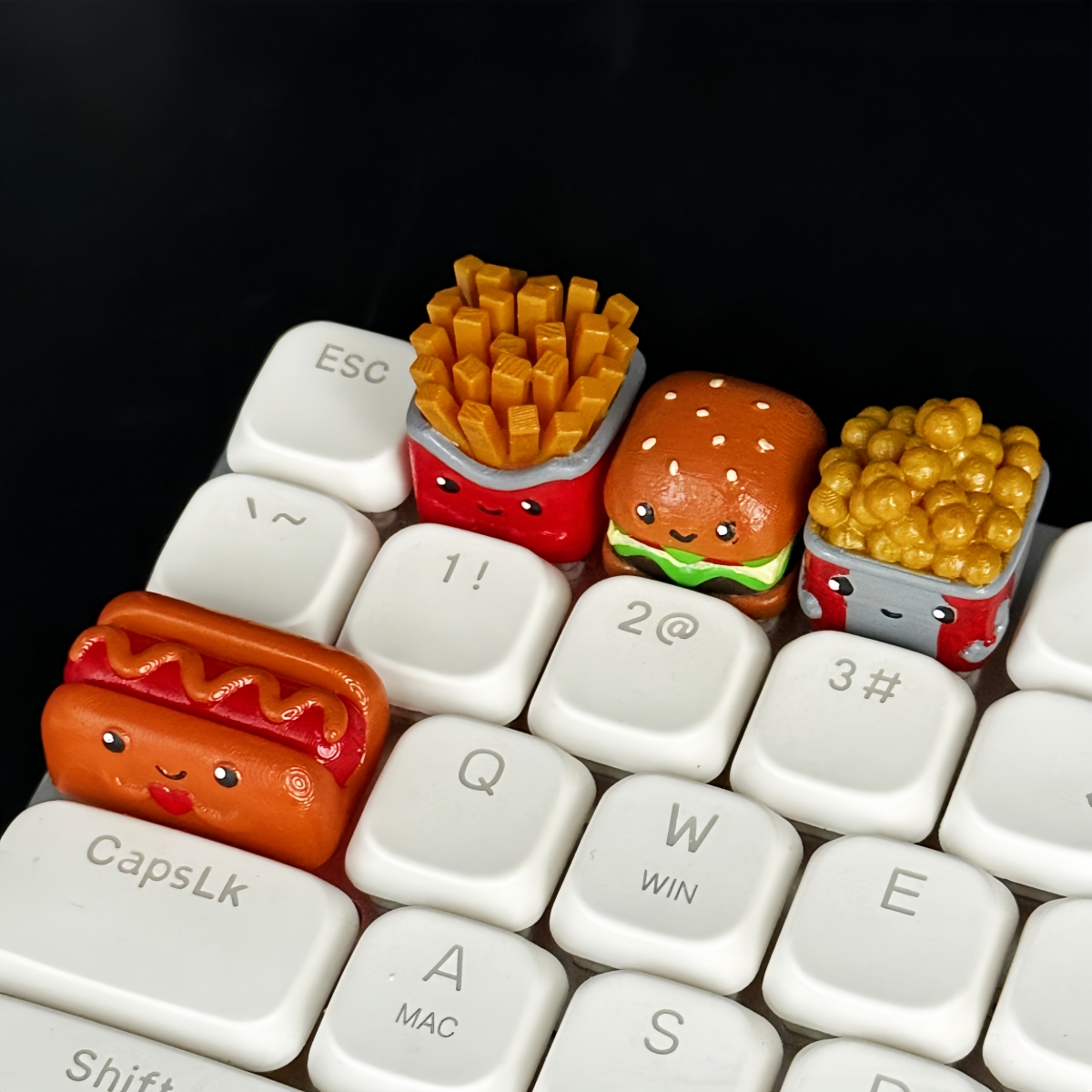 3d Printed Burger Fries Person - 3D Printing Keyboard Keys avis et prix
