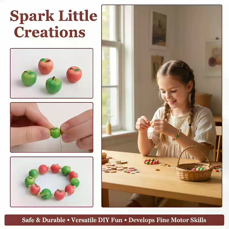 Cute Fruit Resin Loose Beads 3 - 3D Printing Earrings avis et prix