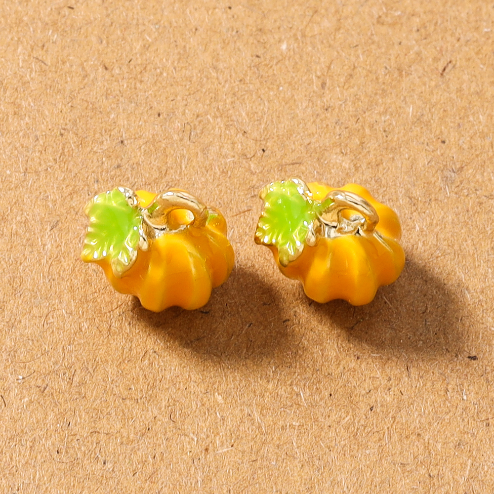 5pcs Cute Enamel 3D Pumpkin Ch - 3D Printing Earrings avis et prix