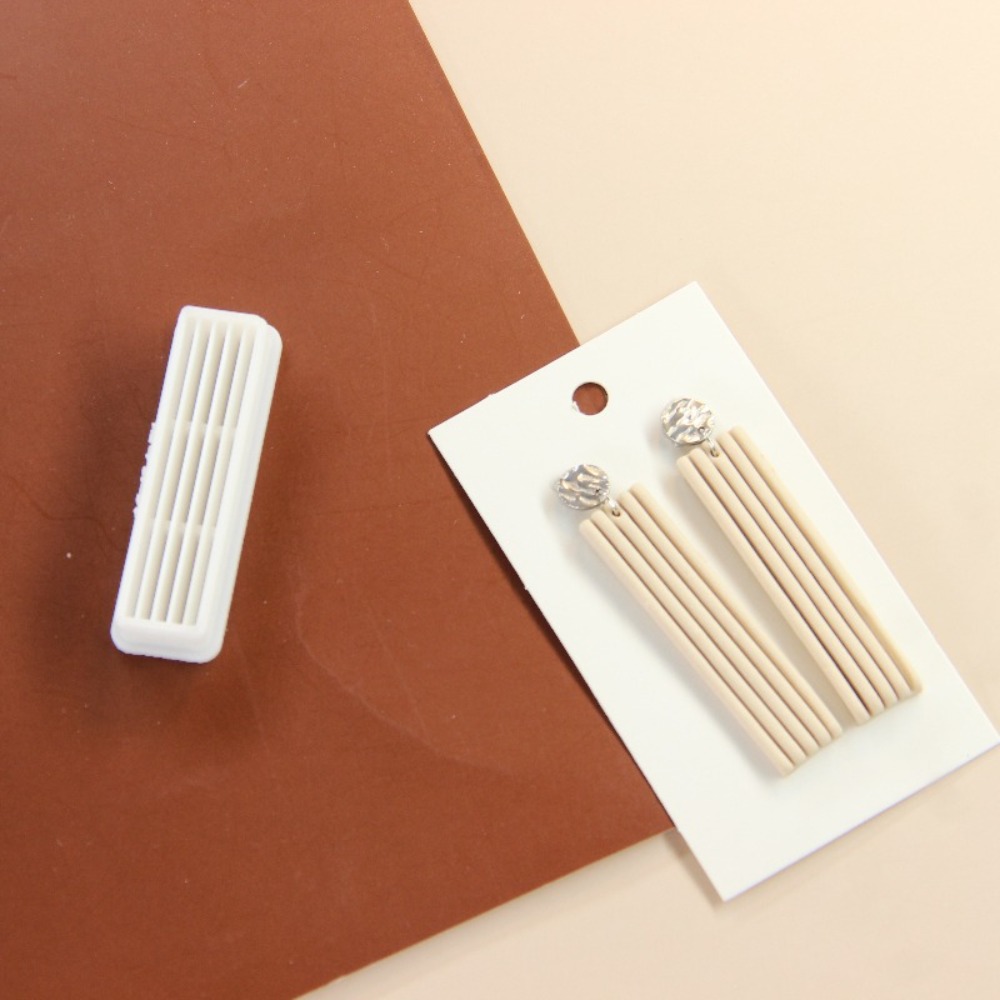 4Pcs Geometric Tassel Polymer  - 3D Printing Earrings avis et prix