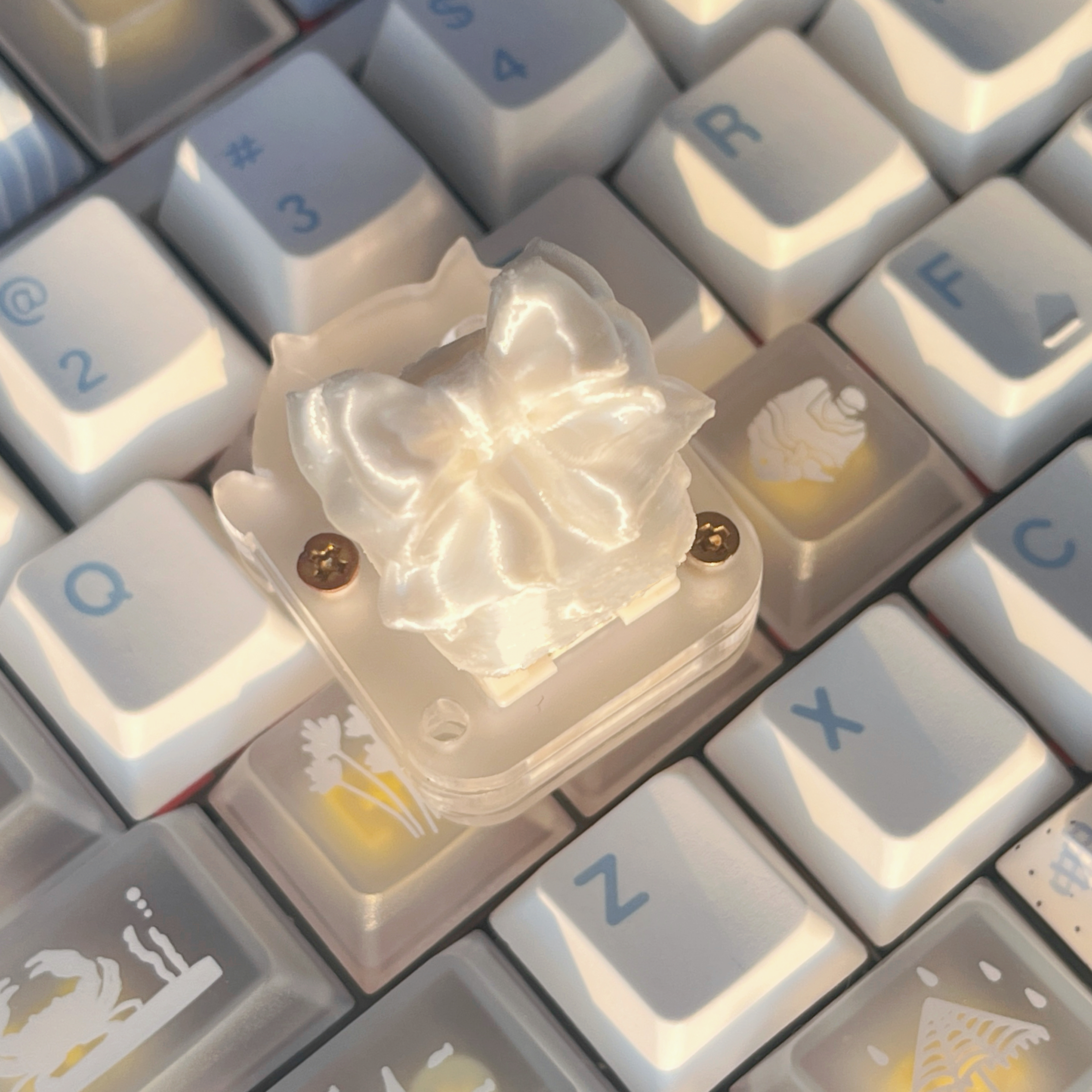 Silk Bow Themed Point Keycap 3 - 3D Printing Keyboard Keys avis et prix