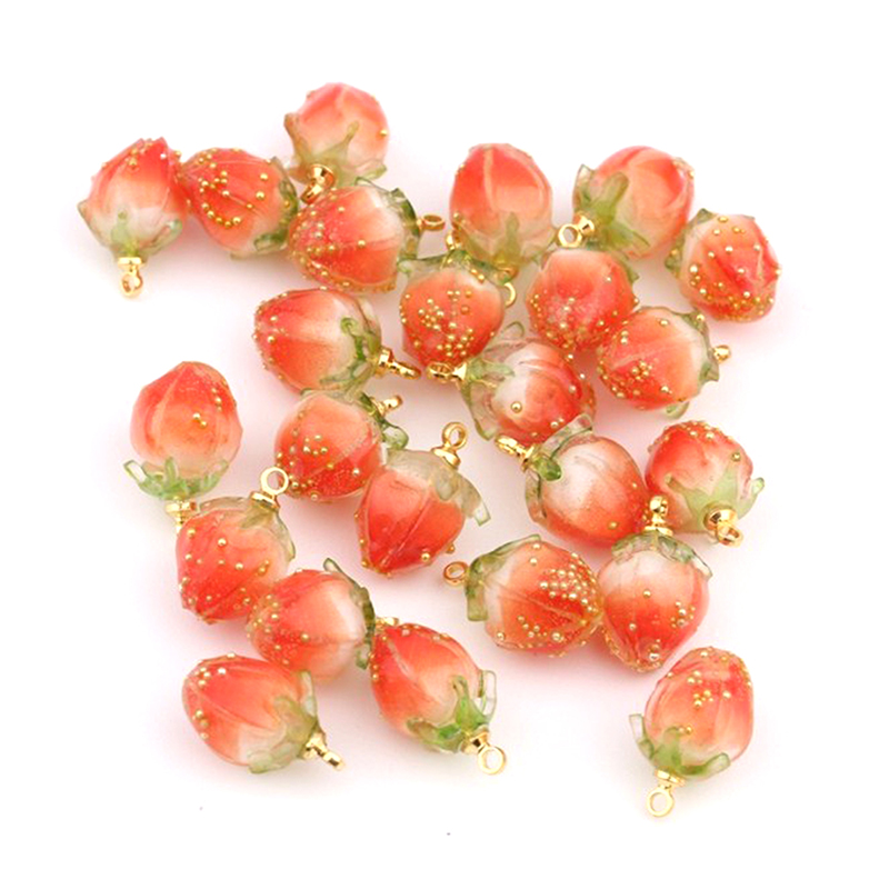 3D Strawberry Fruit Resin Char - 3D Printing Earrings avis et prix
