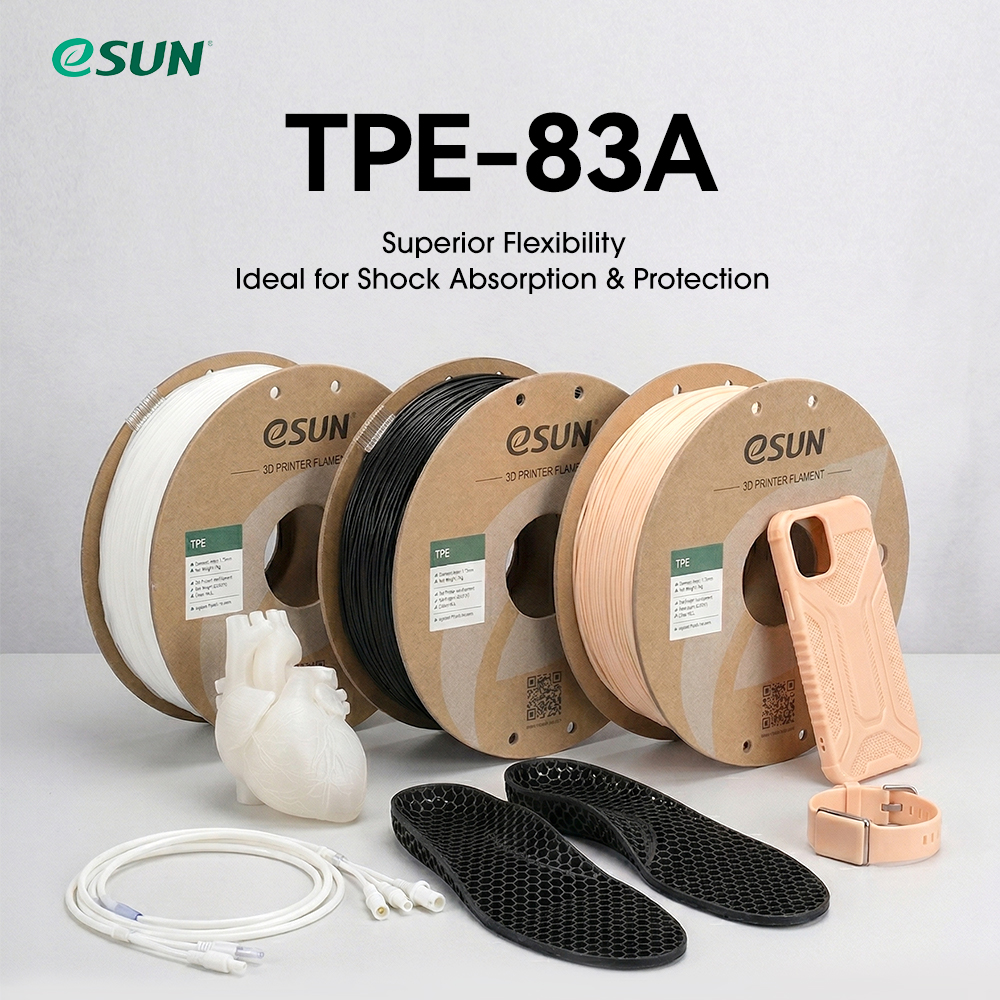 eSUN 3D Printer Flexible TPE 8 - 3D Printing Tpe avis et prix