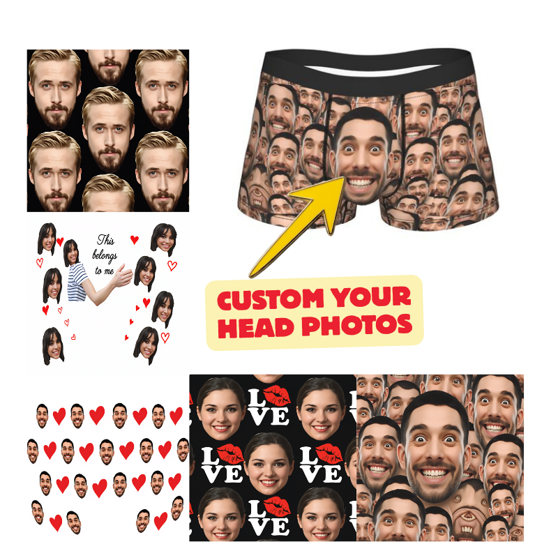 Custom Your Head Boxershorts   - 3D Printing Quality avis et prix
