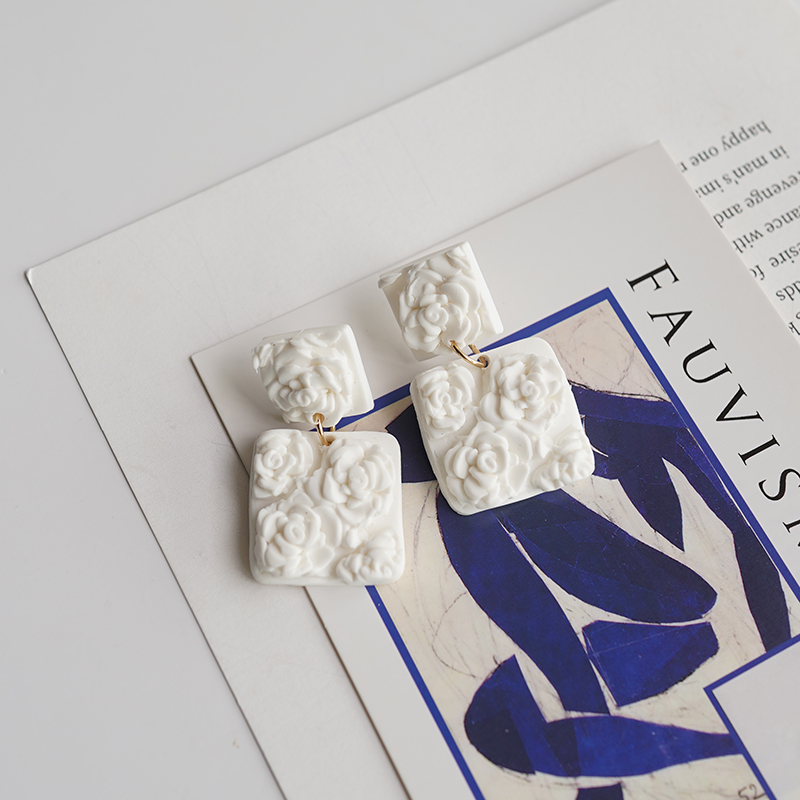 Solid Multi-Color Square Chip  - 3D Printing Earrings avis et prix