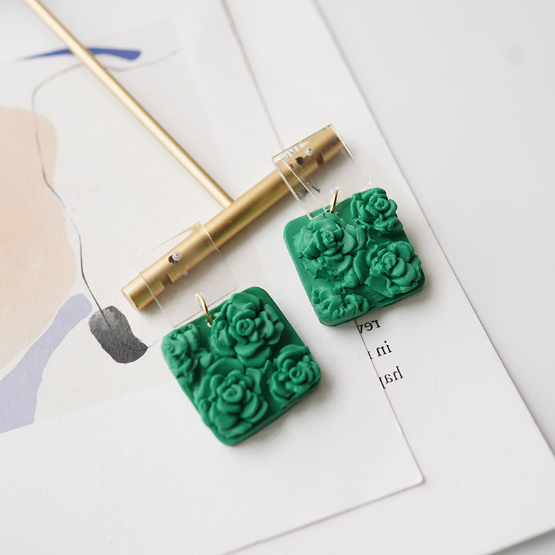Solid Multi-Color Square Chip  - 3D Printing Earrings avis et prix