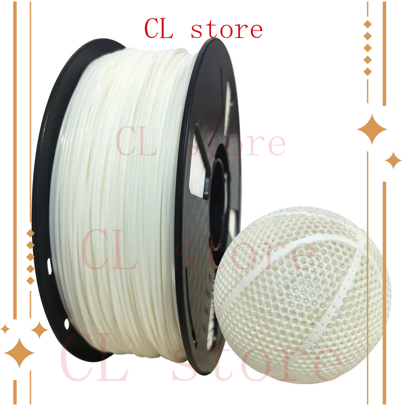 40D TPE Filament White 1.75mm  - 3D Printing Tpe avis et prix